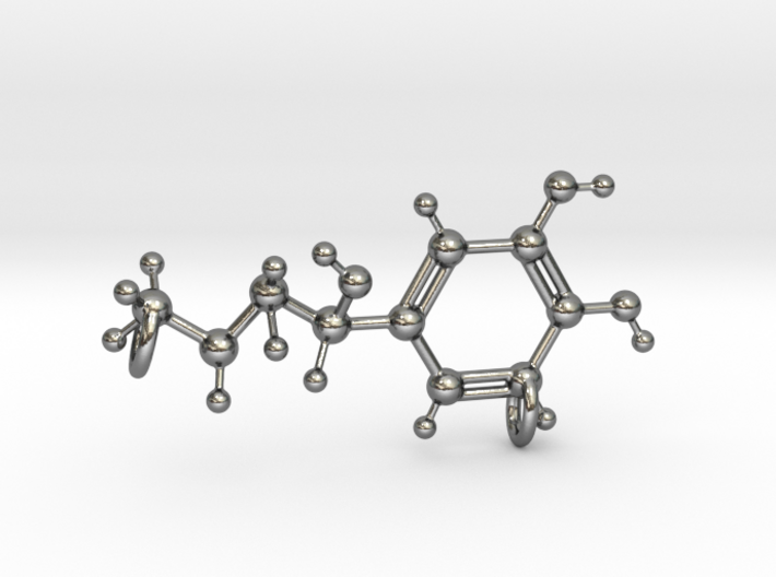 Adrenaline Molecule Pendant 3d printed
