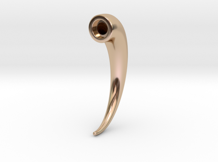 Magnetic Horn Earring (Horn) 3d printed