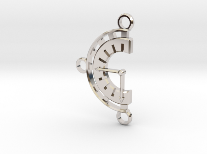 Chrono Clock Pendant or Keychain 3d printed