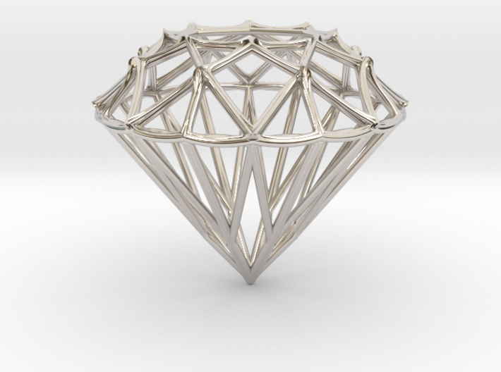 Diamond Pendant 3d printed