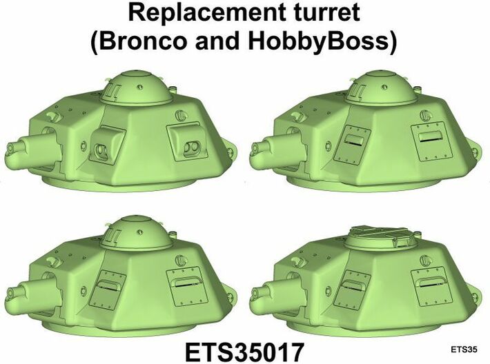 ETS35017 - APX-R turret with SA18 gun [1:35] 3d printed Versions that can be build with this set.