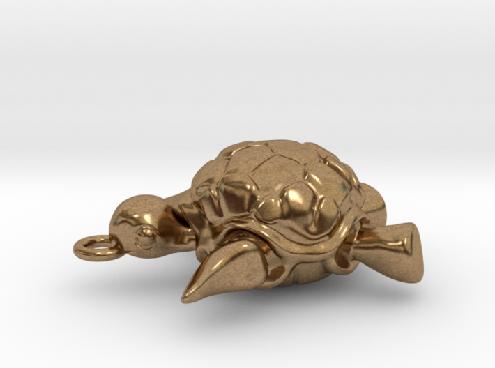 Sea turtle pendant 3d printed