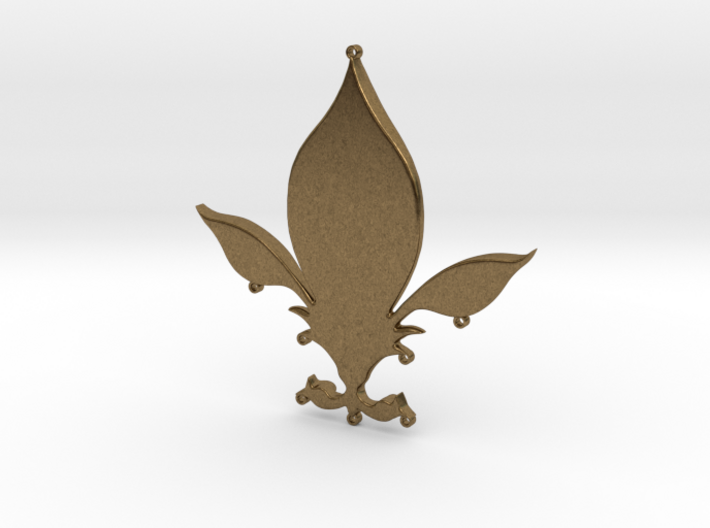 Fleur-de-lys pendant 3d printed