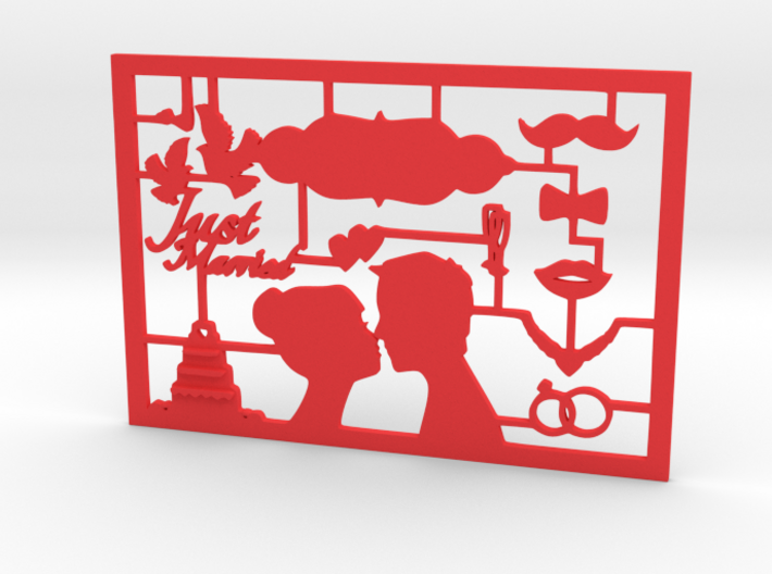 CARTA just married greeting card 3d printed