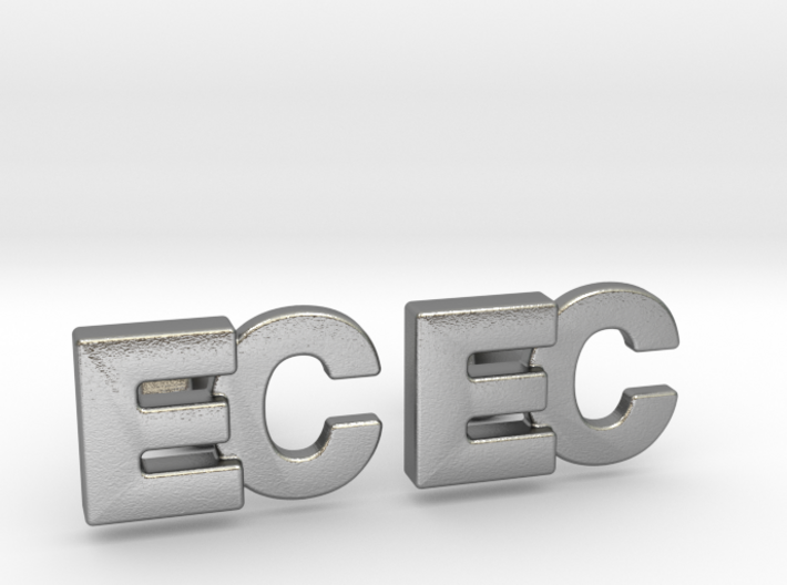 Monogram Cufflinks EC 3d printed