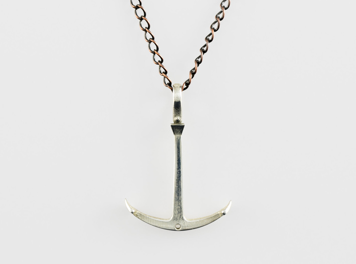 Anchor Necklace - Flat 3d printed 