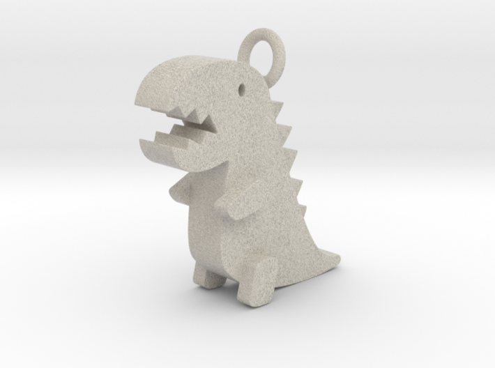 Little Dinosaur Pendant 3d printed