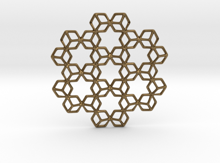 Hexagrammaton Pendant 3d printed