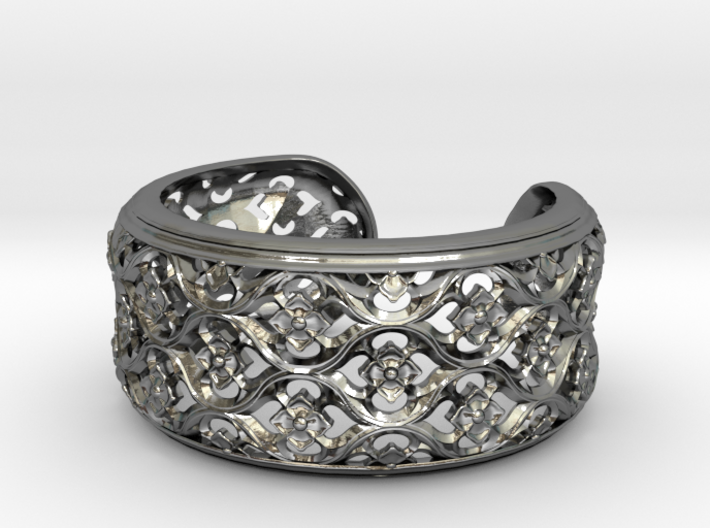Gothic Bangle Small 3d printed