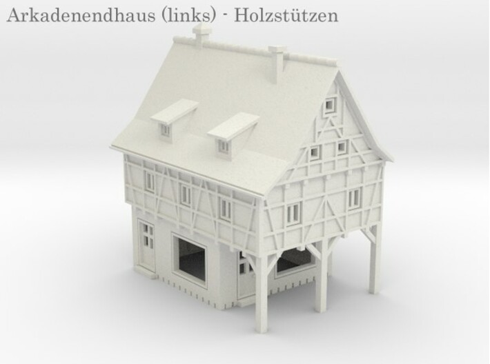 Altstadt Arkadenhaus 5 - 1:220 (Z scale) 3d printed zusammengesetzt - composite