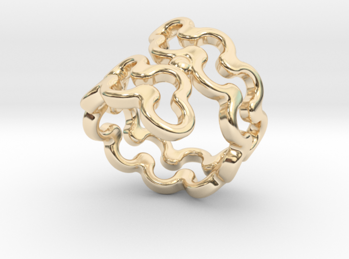 Jagged Ring 14 - Italian Size 14 3d printed