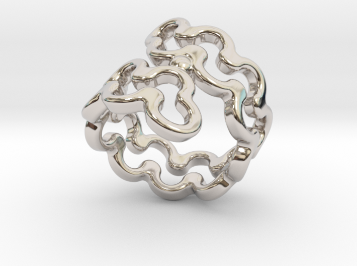 Jagged Ring 19 - Italian Size 19 3d printed