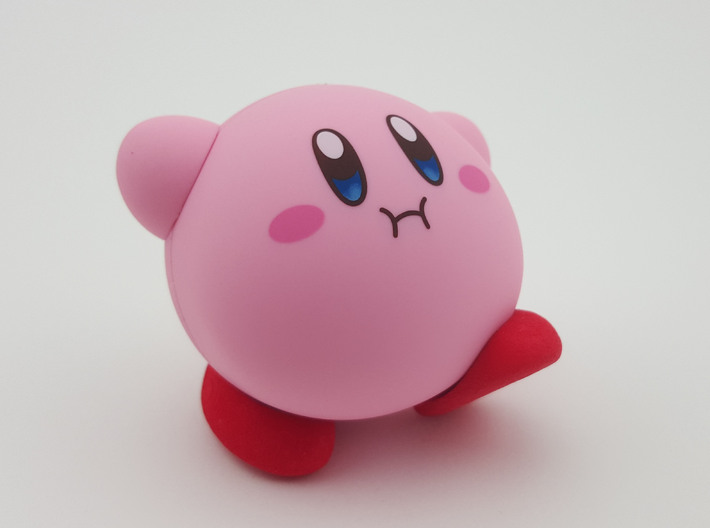 Nendoroid Kirby Extra Feet 3d printed Waddling on his own two feet!