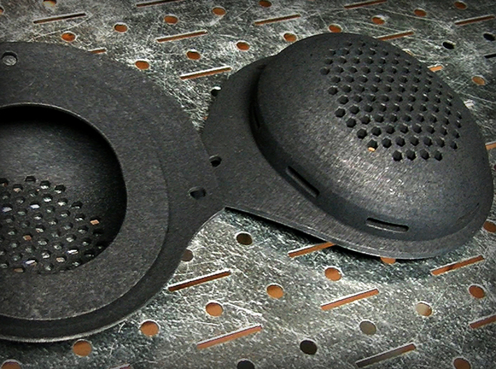 Airsoft GSG9 Style Ear Cups for IBH Helmet 3d printed 