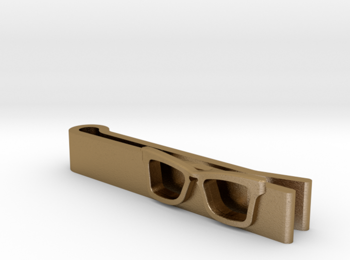 Hipster Glasses Tie-Clip Origin 3d printed
