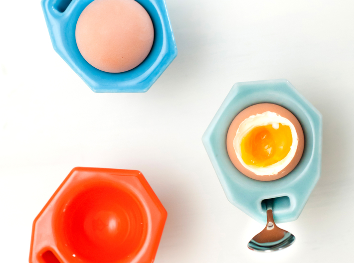 Egg Cup "Poly" 3d printed 