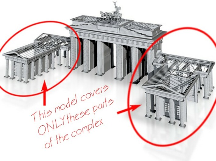 1-144 Brandenburg Gate Detached Build 3d printed