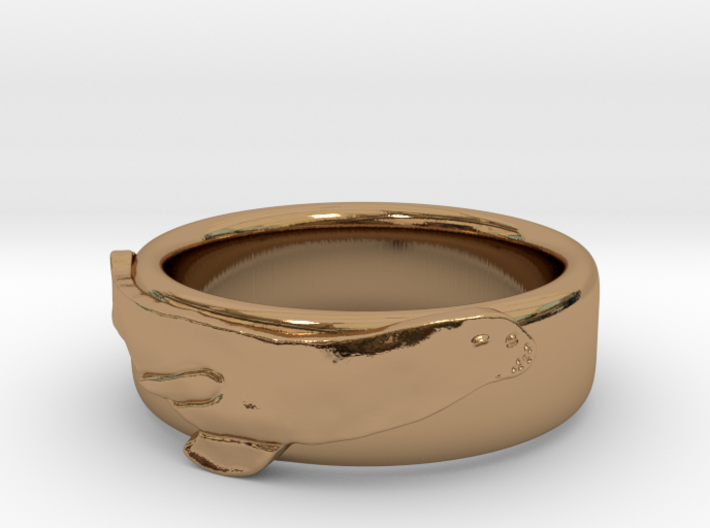 Sea Lion Ring - US Size 9 3d printed