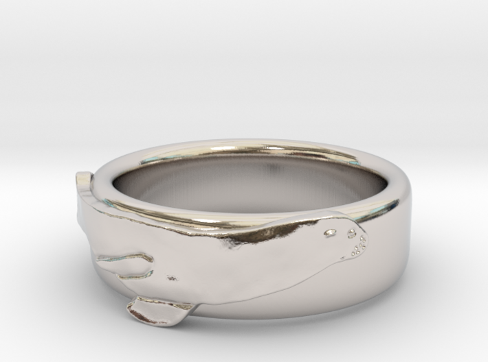 Sea Lion Ring - US Size 9 3d printed