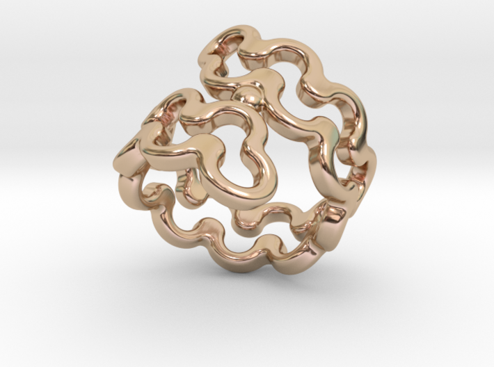 Jagged Ring 28 - Italian Size 28 3d printed