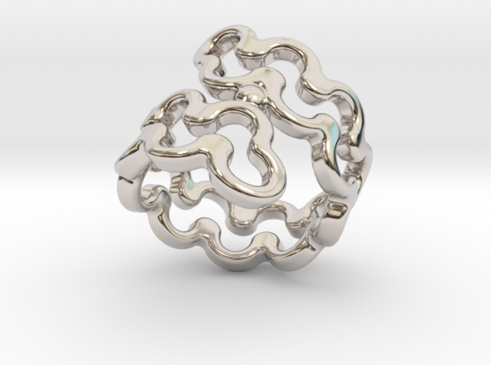 Jagged Ring 30 - Italian Size 30 3d printed