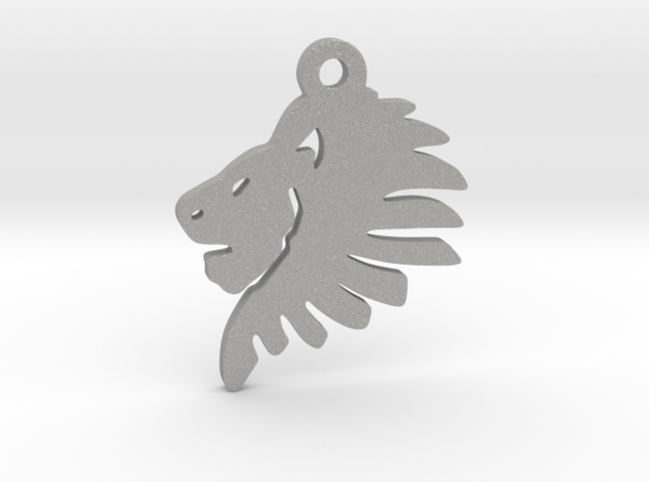 Lionhead Pendant 3d printed