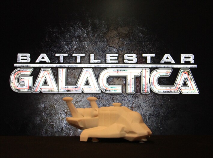 Raptor, Standard Landed (Battlestar Galactica) 3d printed