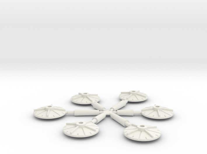 6 Bases for Cruisers and Escort Ships 3d printed