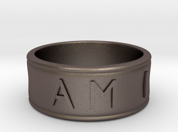 I AM | AM I Ring - Size 9 3d printed