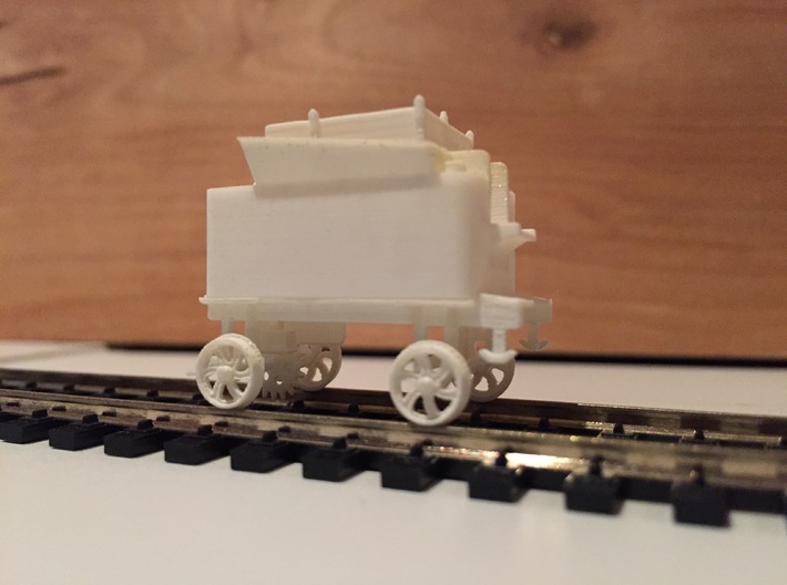 Mt. Washington Cog Rwy Tender with Feedwater Pump 3d printed Tender with oil bunker