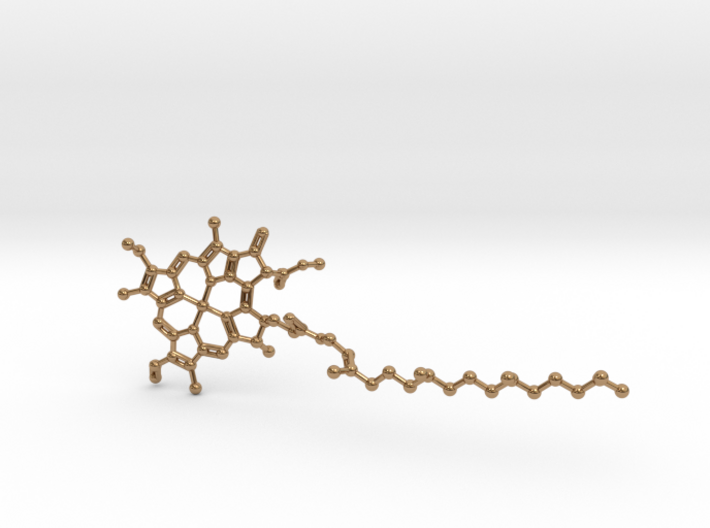 Chlorophyll A Molecule Small Earring 3d printed