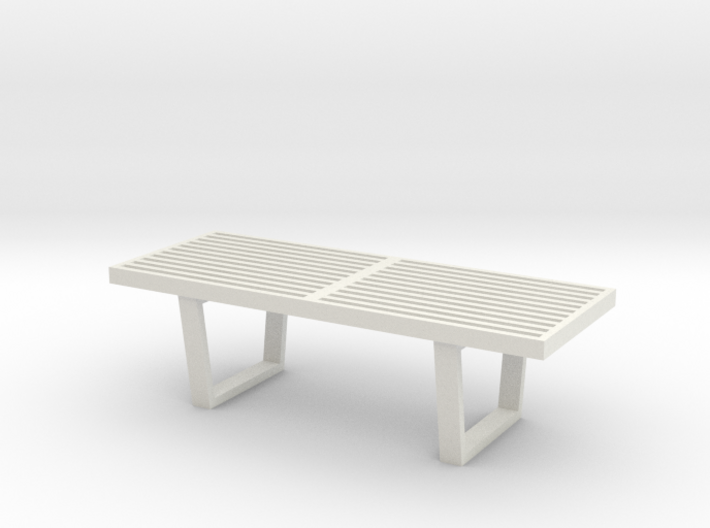 1:24 Nelson Bench 48&quot; 3d printed