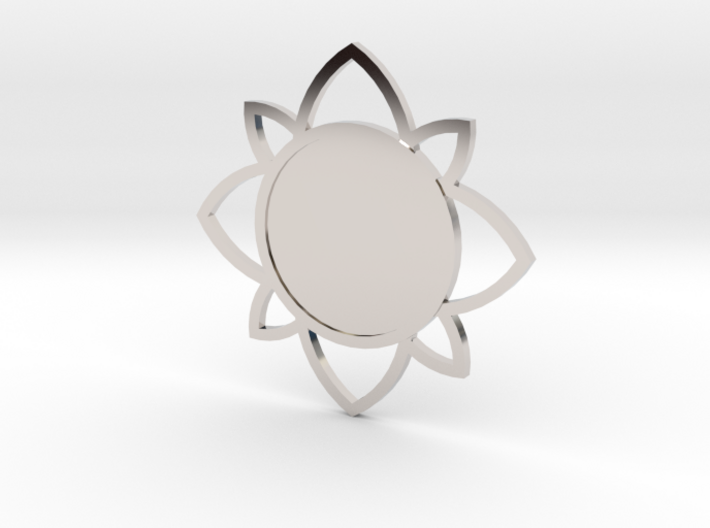 Custom Mandala Pendant 5 3d printed