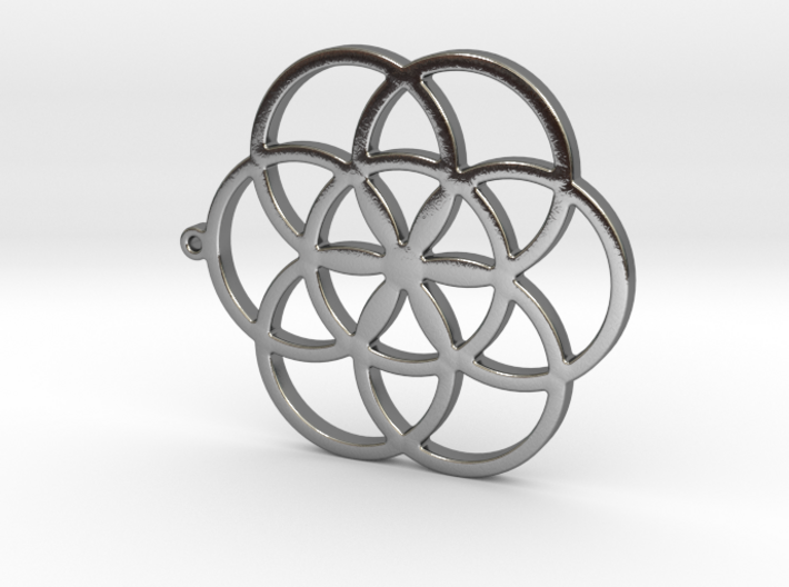 Seed Of Life Pedant 3d printed