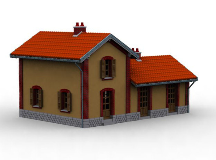 NGH11 Small train station 3d printed