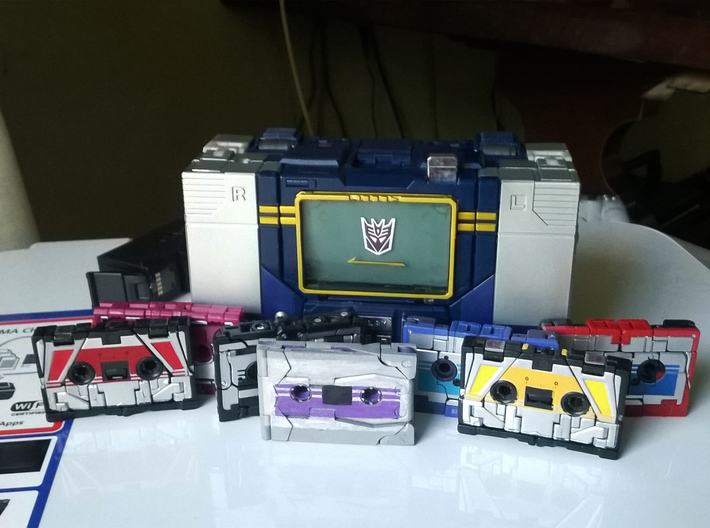 Transformers Cassette-F22 cheap version 3d printed 