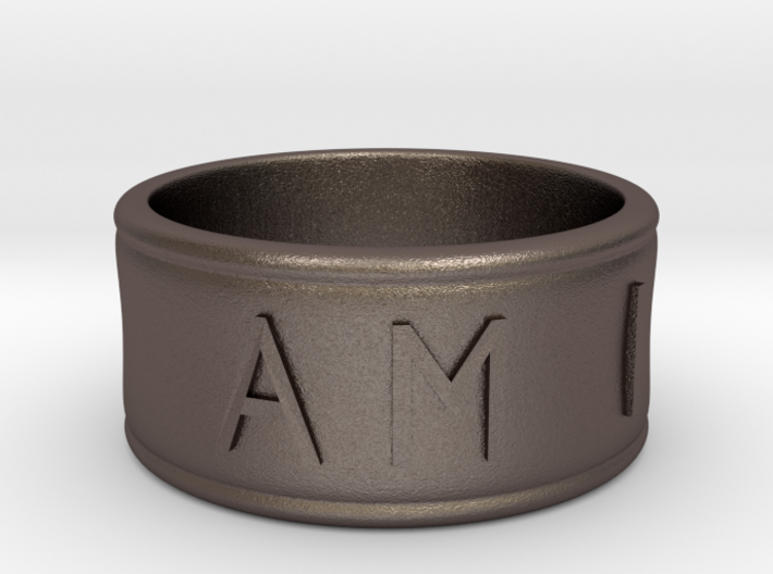 I AM | AM I Ring - Size 6 3d printed