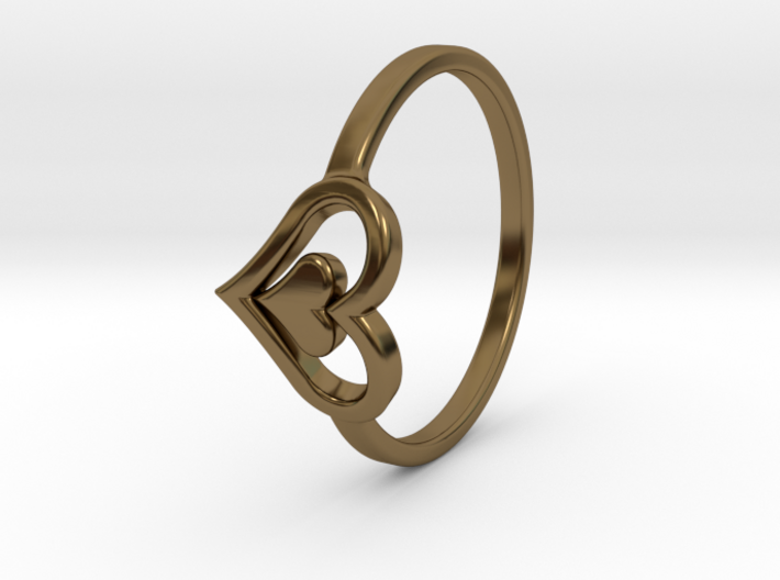 Heart Ring Size 5.5 3d printed