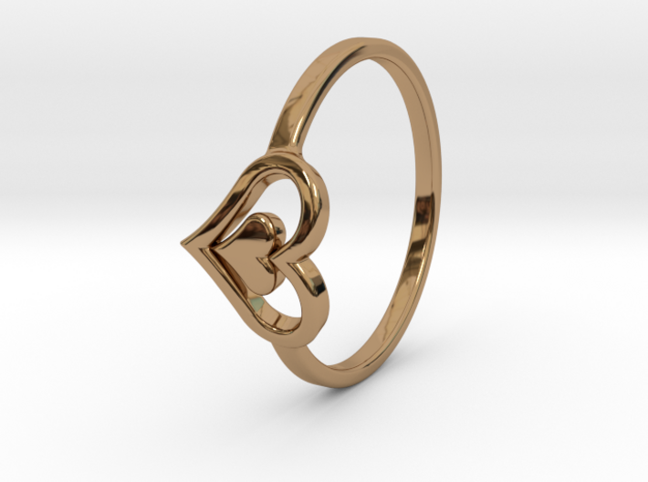 Heart Ring Size 6.5 3d printed