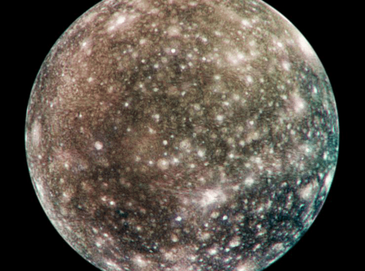 Craters of Callisto Pendant 3d printed 