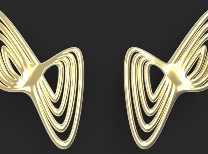 WAVE Earrings (1 Pair) 3d printed