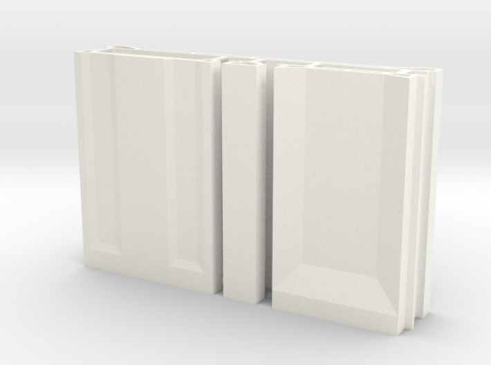 SciFi Pillar And Walls - Basic Wall Set Hollow 3d printed