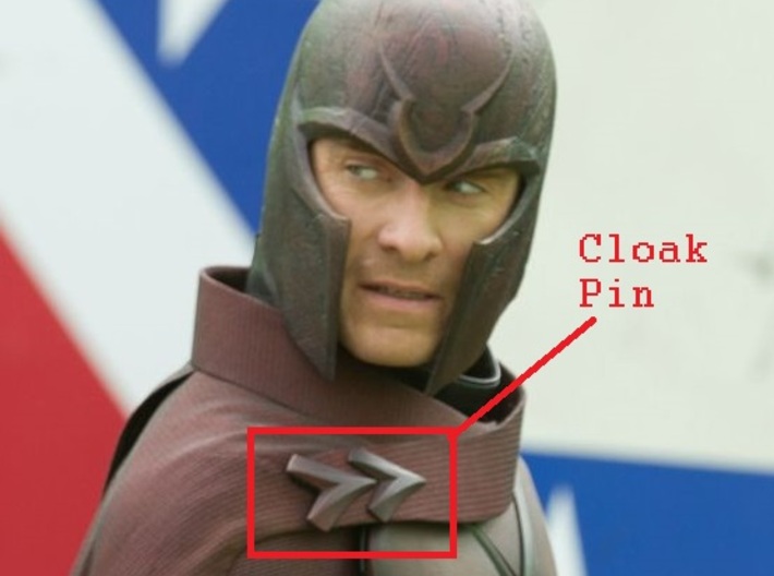 Magneto X-Men: Days Of Future Past cloak pin  3d printed 