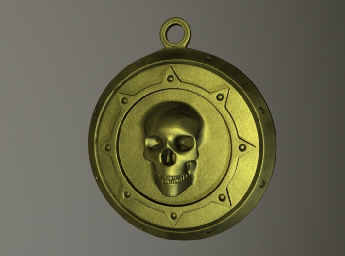 Skulls Medallion 3d printed Skulls Pendant