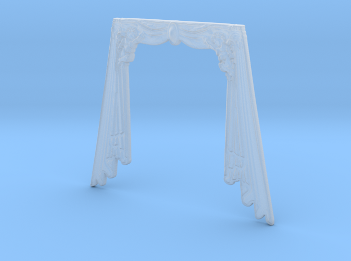 Stern ornament &quot;Curtains&quot; for Kolderstok 1:72 Bata 3d printed