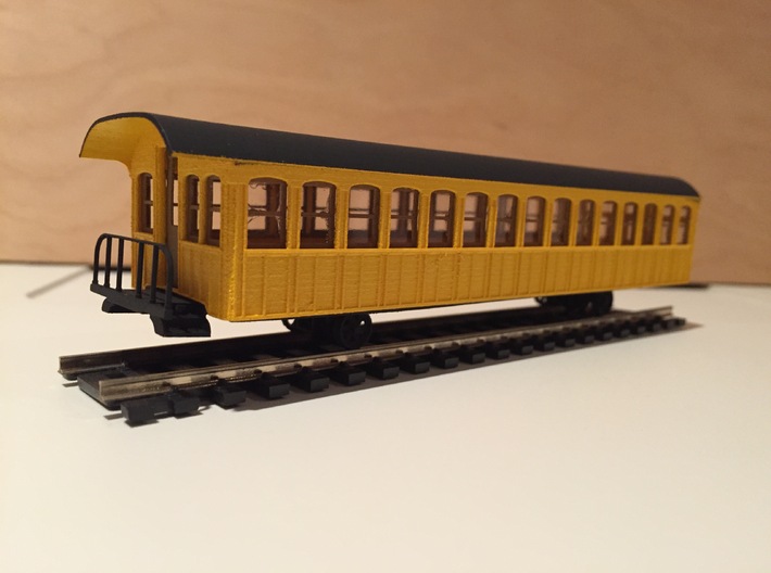 Mt. Washington Cog Railway Coach - HO 3d printed