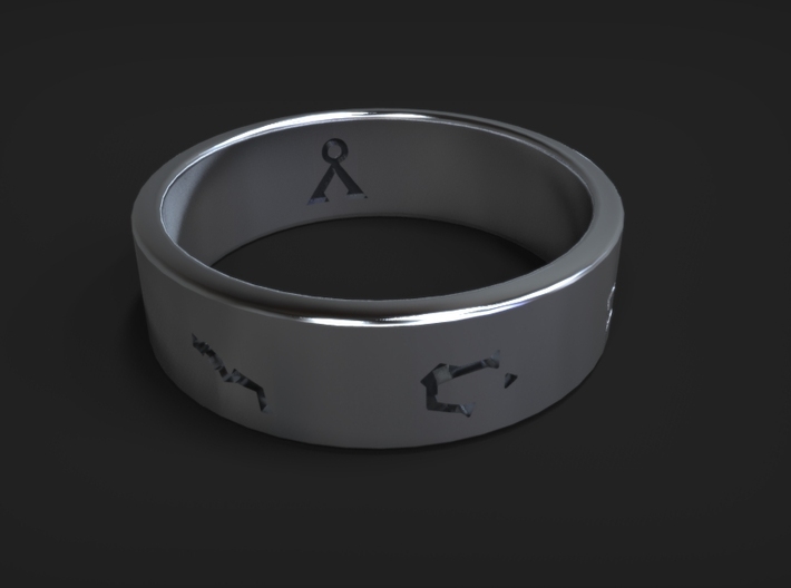 Stargate Ring size 12 (UK size Y) 3d printed
