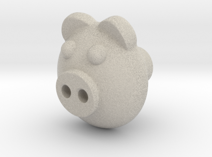 PIGI door knob 3d printed