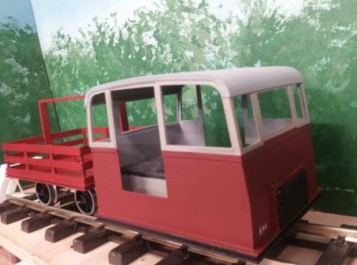Victorian Railways narrow gauge Whitfield Trolley  3d printed Whitfield Trolley NK1 and trailer 