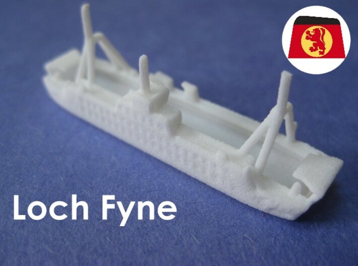 MV Loch Fyne &amp; Loch Dunvegan (1:1200) 3d printed